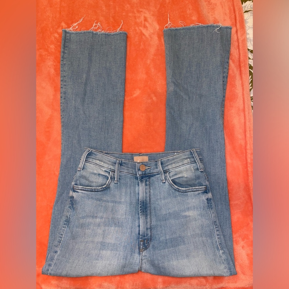 Mother Husler Ankle Fray Jeans